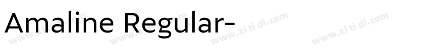 Amaline Regular字体转换